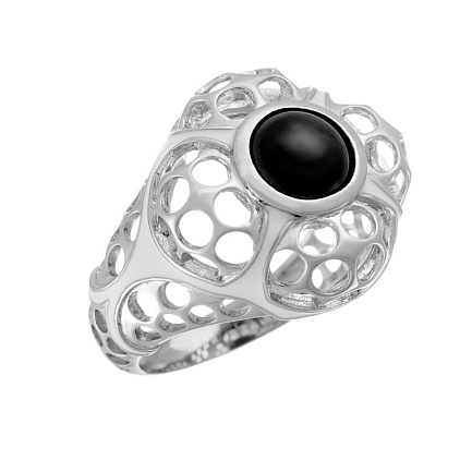 Кольцо из серебра с керамикой