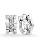 Серьги из белого золота с бриллиантами