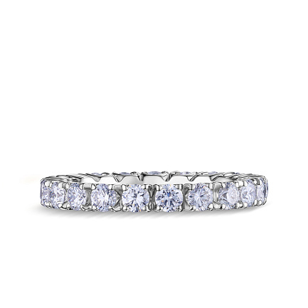 Кольцо из белого золота с бриллиантами