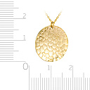 Колье из желтого золота, плетение якорное