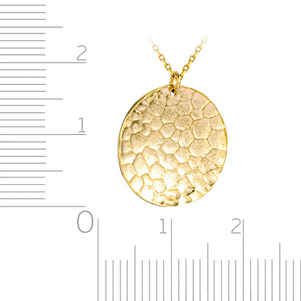 Колье из желтого золота, плетение якорное