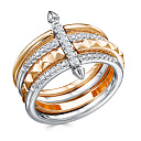 Кольцо из белого золота с бриллиантами