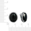 Серьги из серебра с агатом