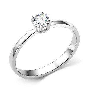 Кольцо из белого золота