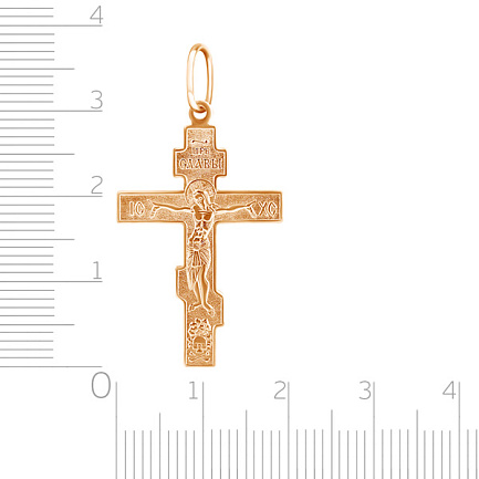 Крест из красного золота