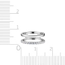 Кольцо из серебра с фианитом