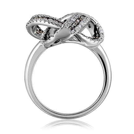 Кольцо из белого золота с бриллиантами