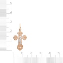 Крест из комбинированного золота