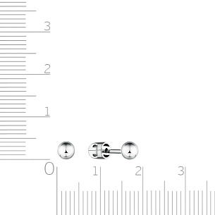 Пусеты из серебра