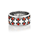 Кольцо из серебра с эмалью