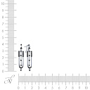 Серьги из белого золота