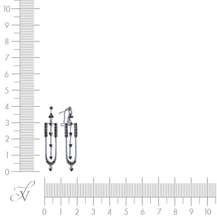 Серьги из белого золота