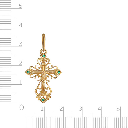 Крест из желтого золота