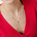 Колье из серебра с фианитами