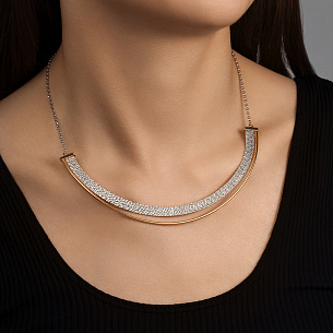 Колье из серебра с золочением