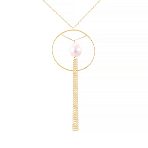 Колье из серебра с жемчугом