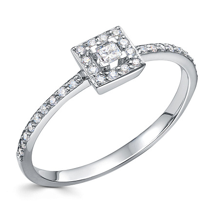 Кольцо из платины с бриллиантами