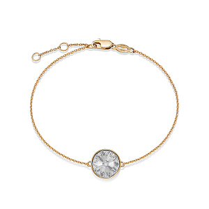 Браслет из красного золота с бриллиантами