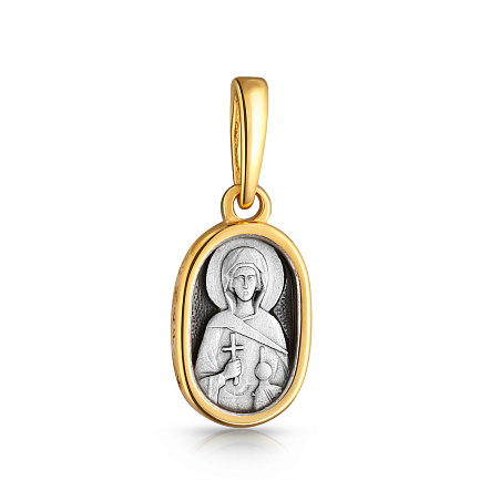 Образ св равноап Мария Магдалина серебряный с позолотой