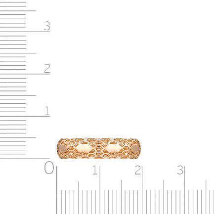 Кольцо из красного золота