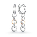 Серьги из серебра с бриллиантами