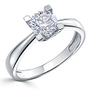 Кольцо из белого золота