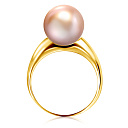 Кольцо из желтого золота с жемчугом