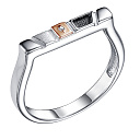 Кольцо из серебра с бриллиантом