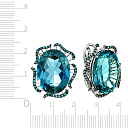 Серьги с английским замком из белого золота