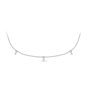 Колье из белого золота с бриллиантами