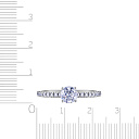 Кольцо из белого золота с бриллиантами