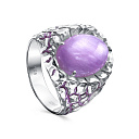 Кольцо из серебра с фианитами