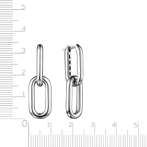 Серьги с английским замком из серебра