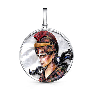 Подвеска из серебра с перламутром