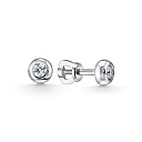 Серьги из белого золота с бриллиантами