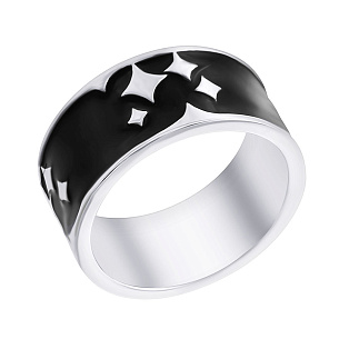 Кольцо из серебра с эмалью