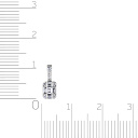 Подвеска из белого золота с бриллиантами