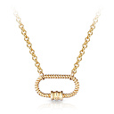 Колье из желтого золота, плетение панцирное