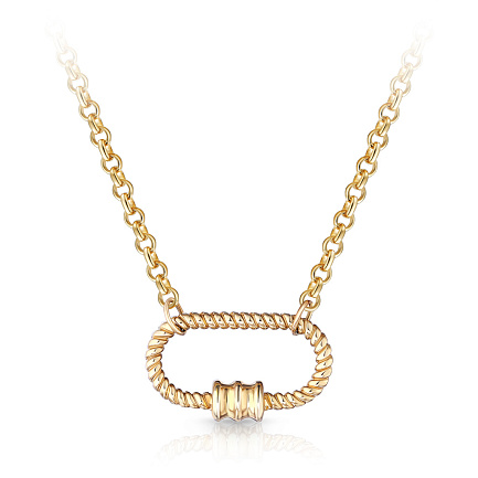 Колье из желтого золота, плетение панцирное