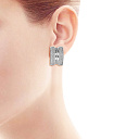 Серьги из белого золота с бриллиантами