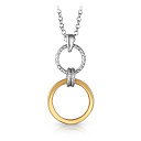 Колье из серебра с позолотой