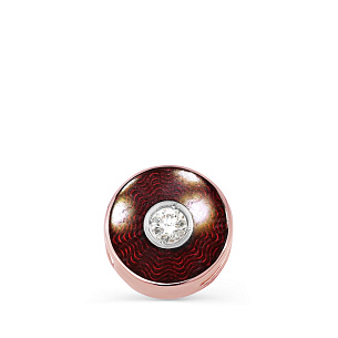 Подвеска из красного золота с бриллиантом