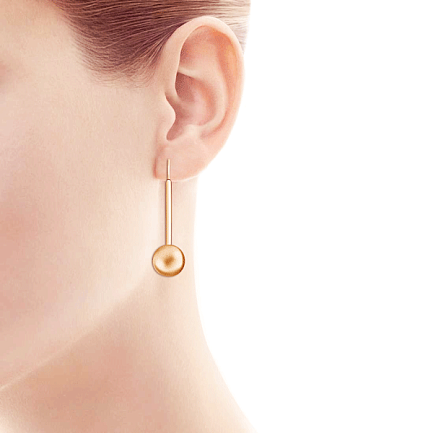 Серьги из красного золота