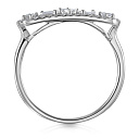 Кольцо из белого золота с бриллиантами