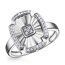 Кольцо из белого золота с бриллиантами