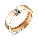 Кольцо из красного золота с бриллиантом