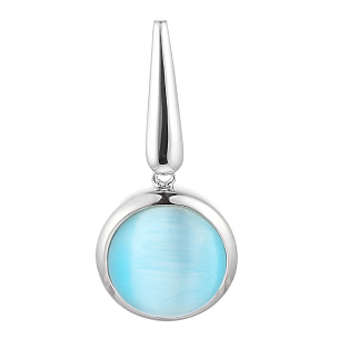 Подвеска из серебра с стеклом