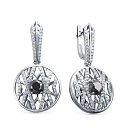 Серьги из белого золота с бриллиантами