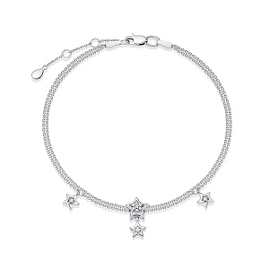 Браслет из белого золота с бриллиантами