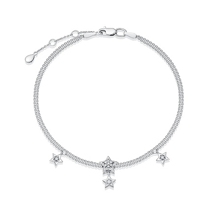 Браслет из белого золота с бриллиантами